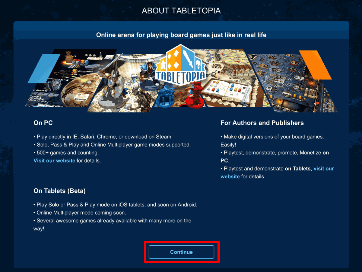 Connecting Accounts on Tabletopia with Steam – Tabletopia