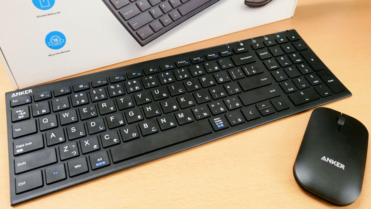 Tahiti Indstilling Tålmodighed Lightweight & compact Anker "2.4 Ghz Wireless Keyboard & Mouse Set" review  with built-in rechargeable battery that can be used for up to 3 months -  GIGAZINE