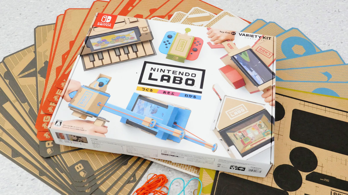Nintendo Labo Variety Kit that combines Nintendo Switch and