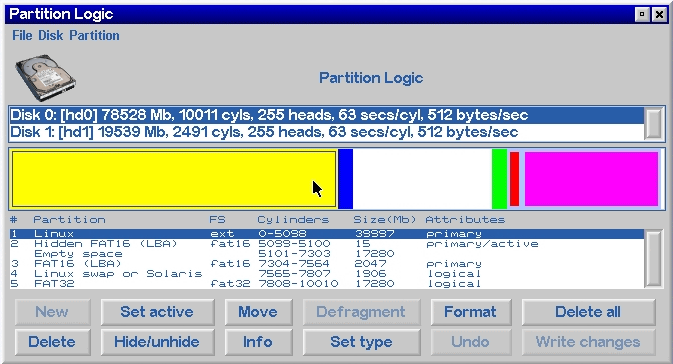 無料パーティション操作ソフト Partition Logic Gigazine