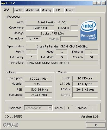 稀少  CPU Pentium4 631 3.0GHz LGA775 5個セット