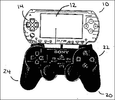 ソニーがPSPにPS2/PS3のコントローラをドッキングさせる特許を取得