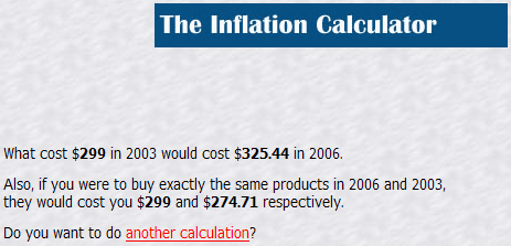 任意の年のドルの価値を計算できる The Inflation Calculator Gigazine