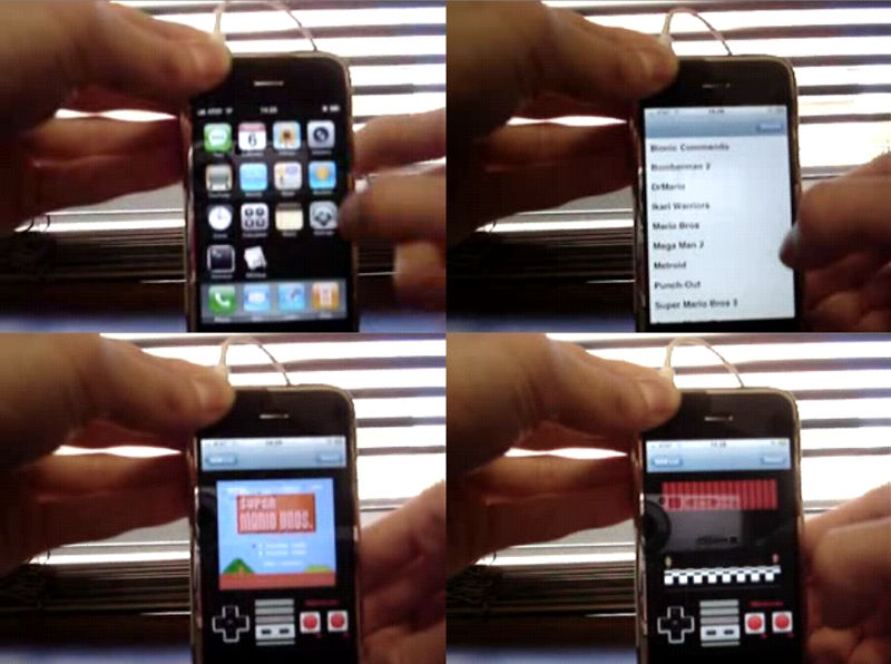 Iphoneでエミュレータを動かし マリオをプレイしているムービー Gigazine