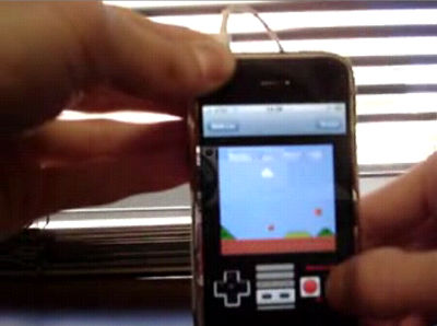 Iphoneでエミュレータを動かし マリオをプレイしているムービー Gigazine