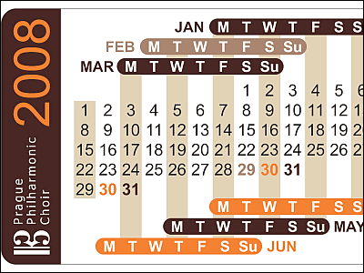 カード1枚のサイズで年間カレンダーになる Thumb Calendar Gigazine