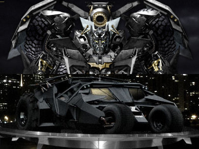 バットマンの車が変形したトランスフォーマー Gigazine