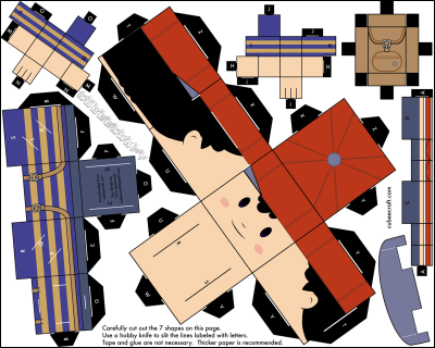 人気キャラクターのペーパークラフトを無料で公開する Cubeecraft Gigazine