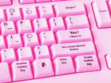 ちょっとパソコンが苦手な女の子向けキーボード Keyboard For Blondes Gigazine