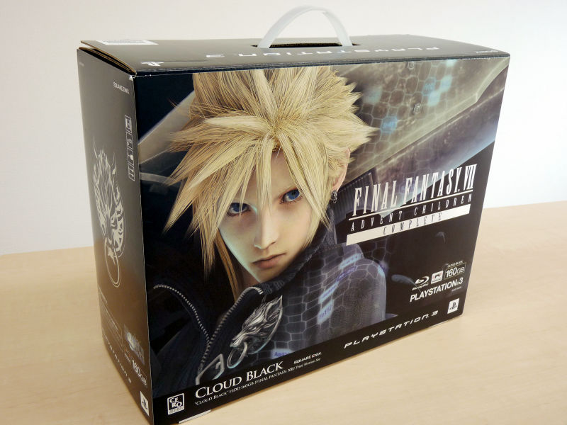 色はクラウドブラックで160gbモデルの Ps3 ファイナルファンタジーxiii 体験版セット フォトレビュー Gigazine