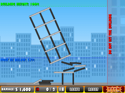 ダイナマイトを使いうまく建物を破壊していくゲーム Demolition City Gigazine