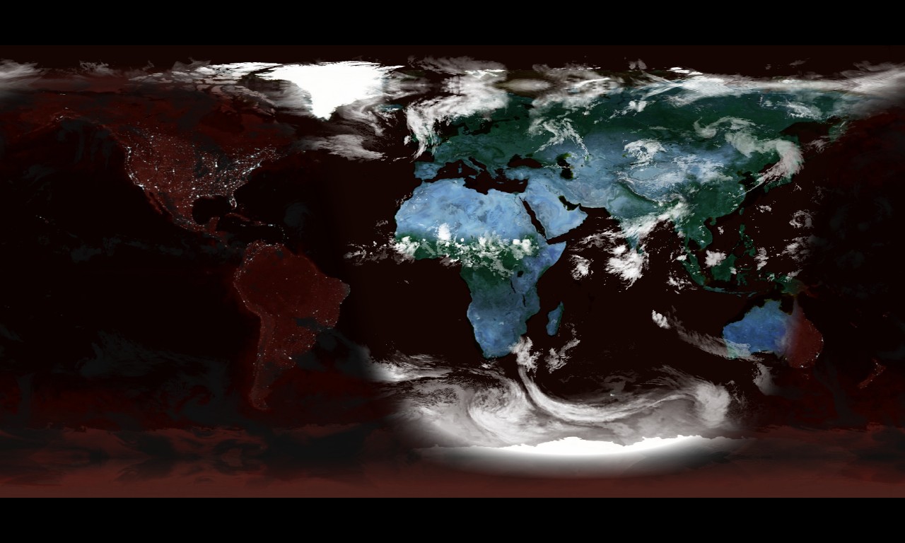 デスクトップの壁紙を宇宙から見た美麗な地球の画像にして刻一刻と自動更新するフリーソフト Desktop Earth とインストール不要の Desktop Earth Online Gigazine