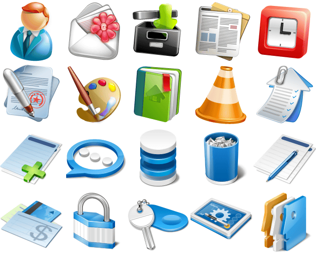 フリーで商用可のハイクオリティなブログ用アイコンセット Cute Blogging Icon Set ウェブアプリ用 Application Icon Set Gigazine