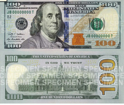 1800年代から現在までのアメリカ合衆国100ドル札のデザインの移り変わり Gigazine