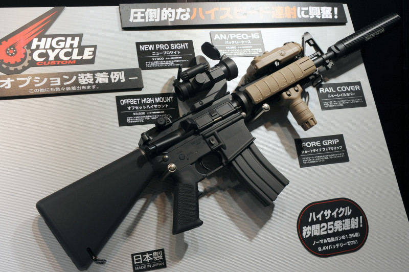 東京マルイのハイサイクル電動ガン第3弾「M4 CRW(クローズレンジ 