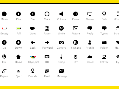 画像を一切使用せずcssのみで作ったアイコン集 Peculiar Gigazine