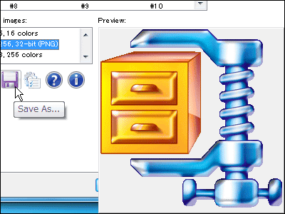 実行ファイルからアイコンを抜き出してico Png Bmpで保存できるフリーソフト Iconviewer Gigazine
