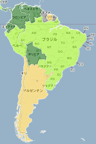 男性器のサイズで色分けした世界地図 Gigazine