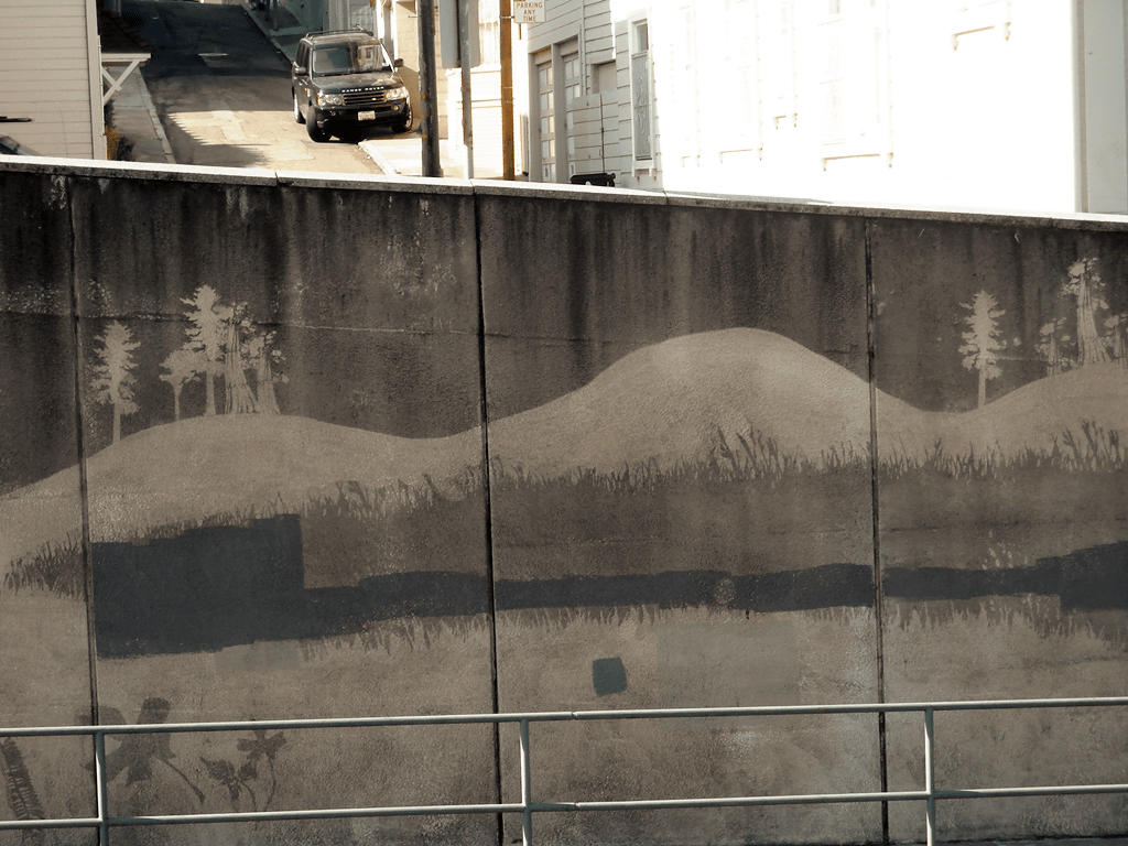 掃除用具で街の汚れを落として作り上げるアート リバースグラフィティ Gigazine