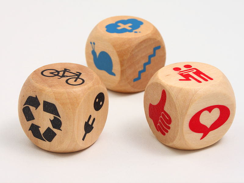 Dice that gives me a chance to change my life "DiceForChange" .
