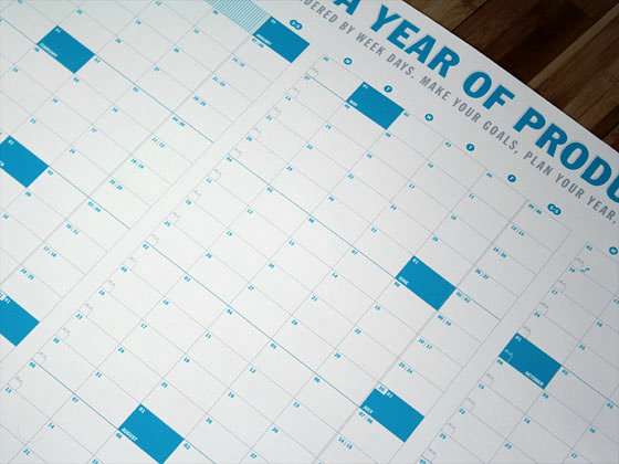 365日を1枚にザッと並べて一目で先の予定が立てやすくなるカレンダー Gigazine