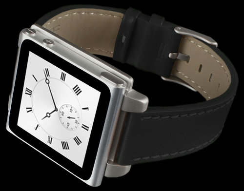 iPod nanoをえらく本格的な腕時計にする「HEX Vision Classic Leather 