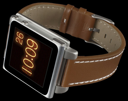 iPod nanoをえらく本格的な腕時計にする「HEX Vision Classic Leather 