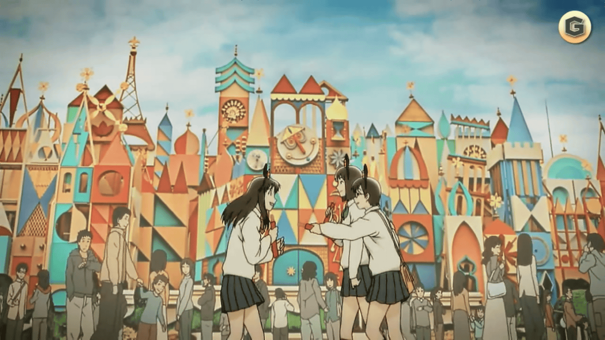 東京ディズニーリゾートに遊びに来た女の子のアニメcmが破壊力抜群
