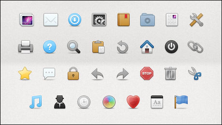 無料で商用利用も可能なフリーアイコン集 30 Toolbar Icons Gigazine