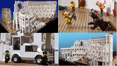 コロッセオの過去と現在をレゴで再現した「LEGO Colosseum」 - GIGAZINE