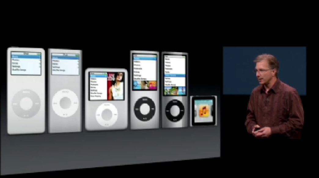 「iPod nano」がマルチタッチ対応2.5型ディスプレイを新搭載、「iPod touch」は5色のカラーバリエーションで登場 - GIGAZINE