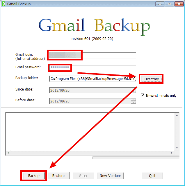 download gmail backup 0.107 exe