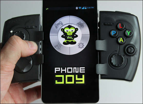 Iphone Androidなどのスマホを挟んでゲームプレイを簡単にするコンパクトなゲームパッド Phonejoy Play Gigazine
