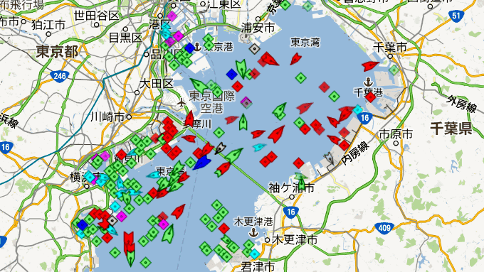 自衛隊の護衛艦からタンカーに客船まで 世界を行き交う船の位置が見られる ライブ船舶マップ を使ってみた Gigazine