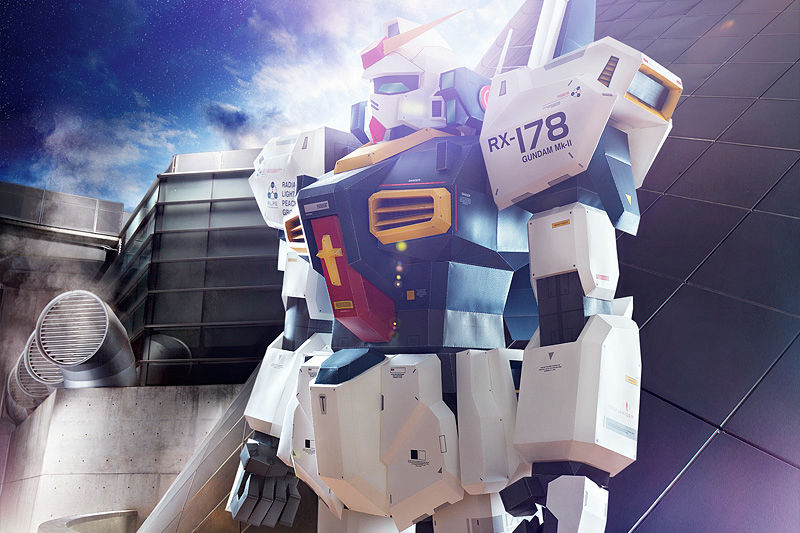 全長213cm 1250個のパーツから作られたガンダムのペーパークラフト 7ft Gundam Gigazine