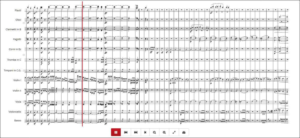 オーケストラの演奏に合わせて楽譜が一緒に動いて追跡再生できる Notezilla Gigazine