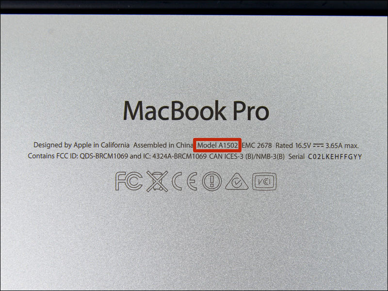 Macbook Pro Model A1502