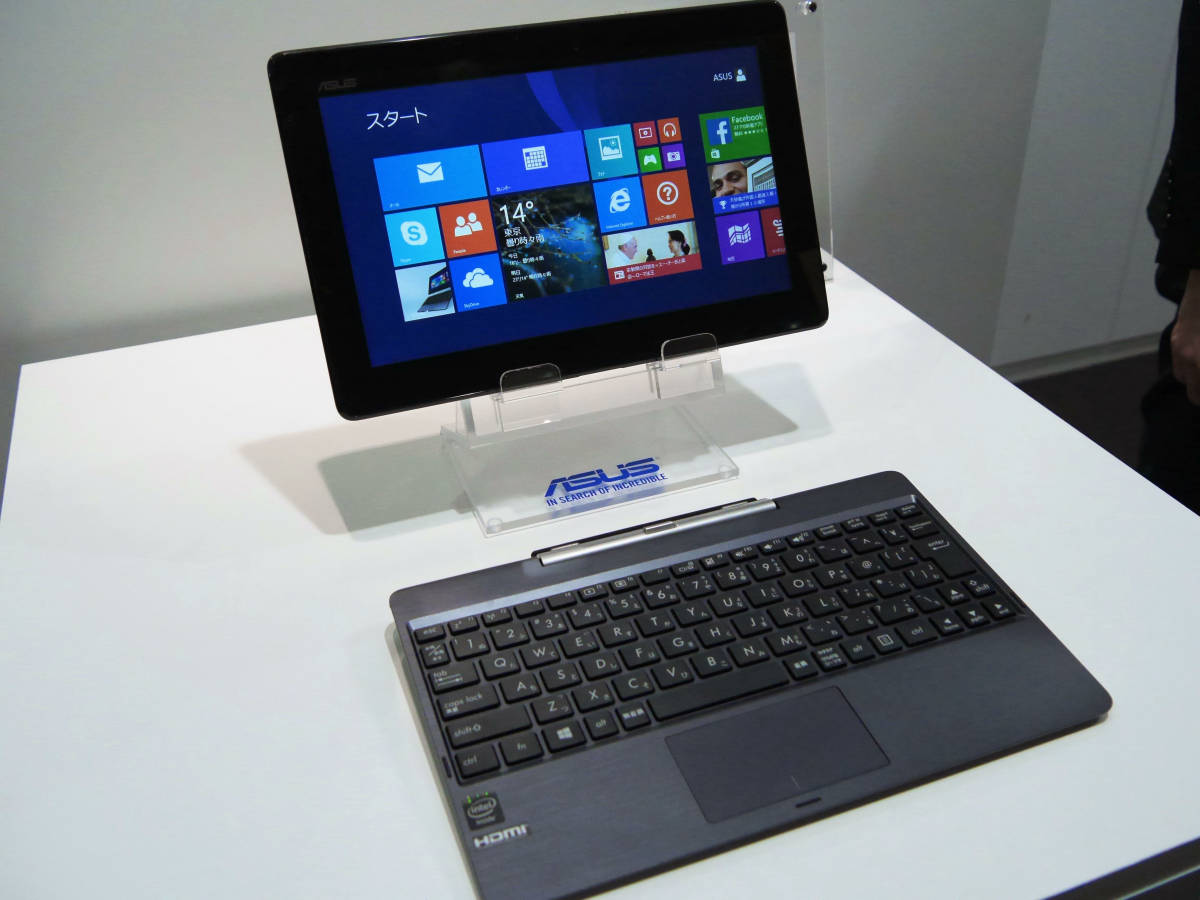 Windows8 1搭載で4万円台のキーボード付タブレット Asus Transbook T100ta 速攻フォトレビュー Gigazine