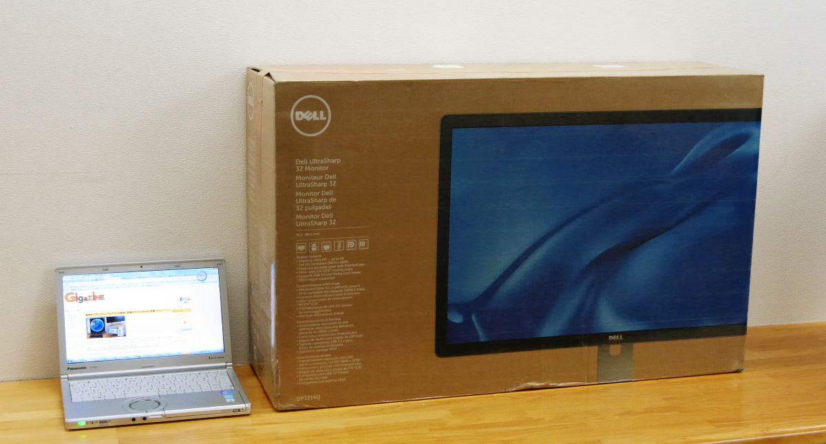 Dell's 32-inch 4K monitor 'UP3214Q' with actual IGZO panel mounted review -  GIGAZINE