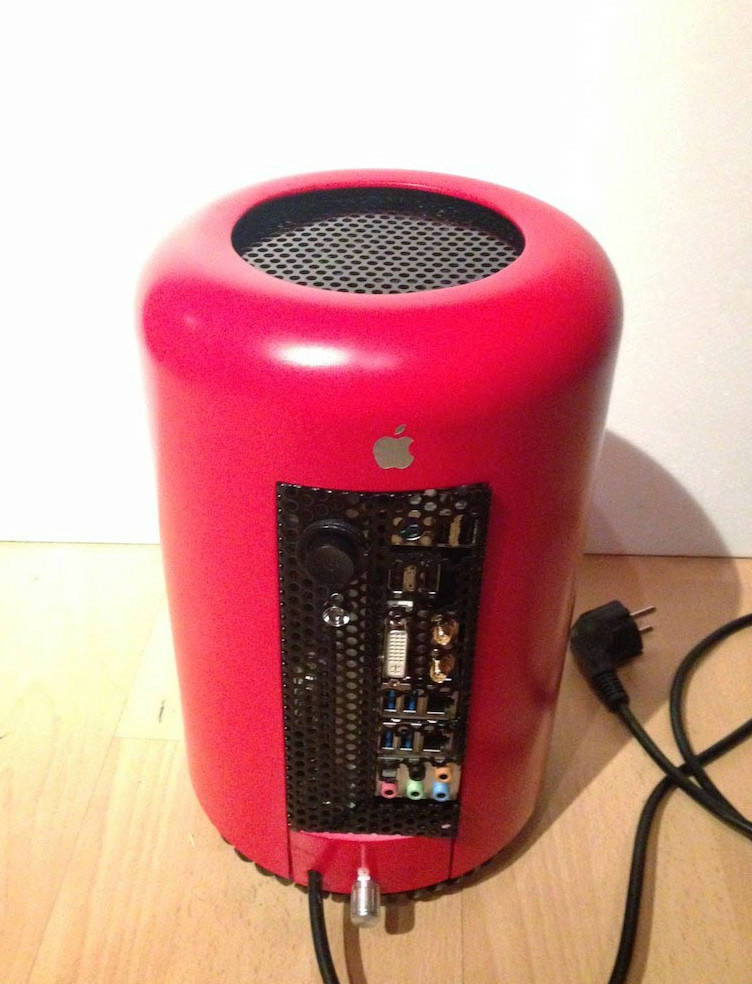 新型mac Proをゴミ箱を使って再現した自作パソコン Mac Pro Replica Gigazine