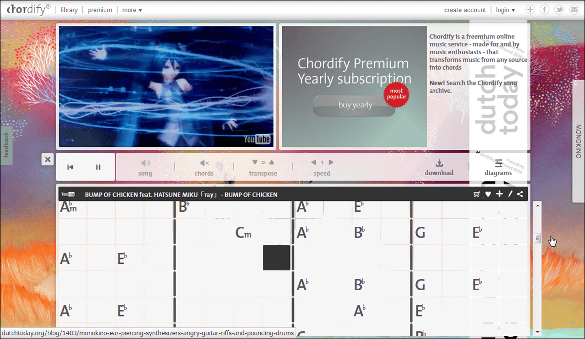 YouTube SoundCloud Chordify GIGAZINE