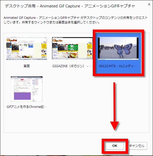 再生中のムービーをクリック1つでgifアニメ化できるchrome拡張機能 Animated Gif Capture Gigazine