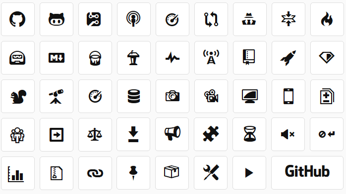 Githubで使用されているアイコンフォント Octicons が一般公開を開始 Gigazine