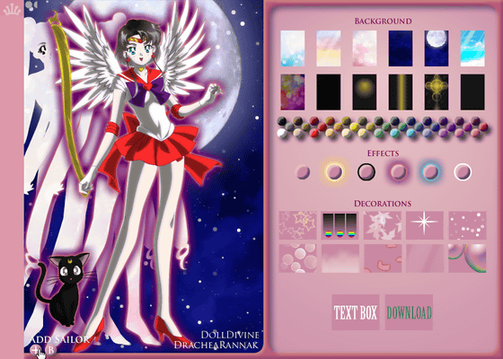 自分だけのオリジナルセーラー戦士が作れる Sailor Senshi Maker Gigazine