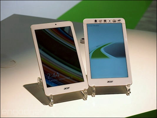 Acerが約1万6000円で購入できる8インチタブレット2機種をリリース、OS ...