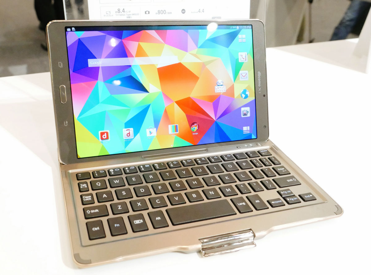 専用bluetoothキーボードが付属する薄型8 4インチタブレット Galaxy Tab S 8 4 フォトレビュー Gigazine