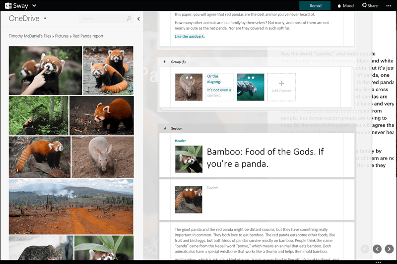 Microsoftの新プレゼンアプリ Office Sway では何ができるのか Gigazine