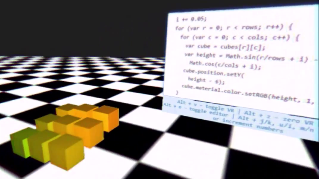 Oculus Riftの仮想空間でプログラミングしてリアルタイムで3dアニメーションを作成 Gigazine