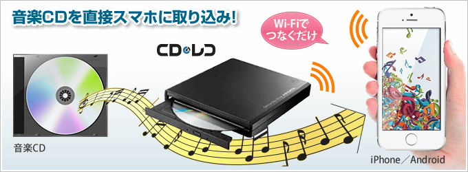 パソコンなしで音楽cdをスマホへ一発で取り込み 書き出しできる Cdレコ Wi Fiモデルの使い方まとめ Gigazine