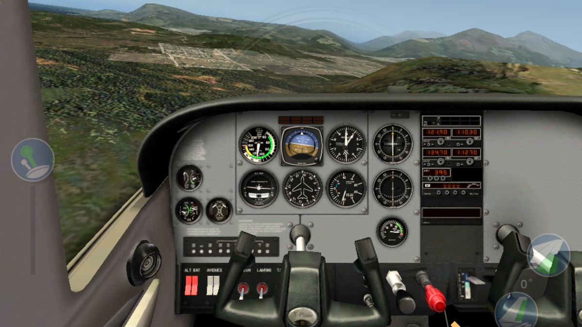 無料で大空を自由に飛行できるフライトシミュレーターアプリ X Plane 10 Mobile Flight Simulator レビュー Gigazine